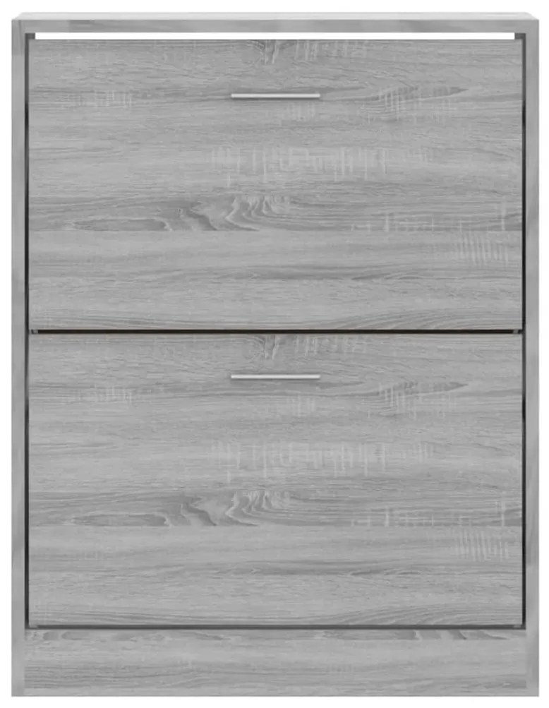 vidaXL Παπουτσοθήκη Γκρι Sonoma 63x24x81 εκ. από Επεξεργασμένο Ξύλο