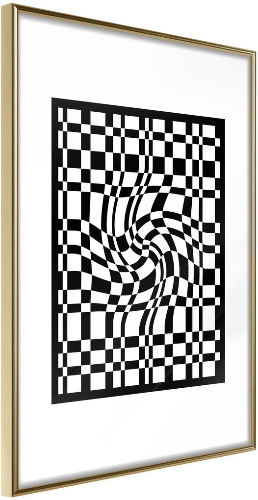 Αφίσα - Op Art - 30x45 - Χρυσό - Χωρίς πασπαρτού