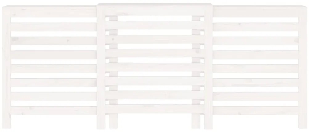 vidaXL Κάλυμμα Καλοριφέρ Λευκό 210x21x85 εκ. από Μασίφ Ξύλο Πεύκου