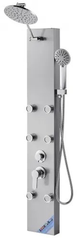 VEVOR Shower Panel Tower System Stainless Steel Column Rainfall Head Massage Jet