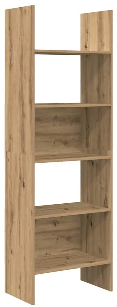 vidaXL Βιβλιοθήκη artisan δρυς 60 x 35 x 180 εκατοστά