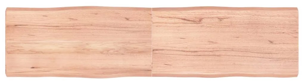 vidaXL Επιφ Τραπεζιού Αν Καφέ 160x40x(2-6)εκ.Ακατέργ. Μασίφ Ξύλο Δρυός