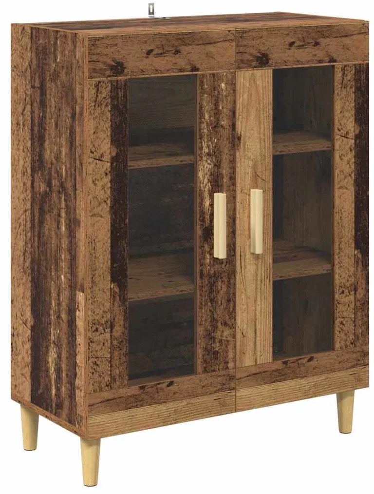 vidaXL Πλαϊνό γραφείο Παλιό Ξύλο 69,5 x 34 x 90 εκ. Επεξεργασμένο ξύλο