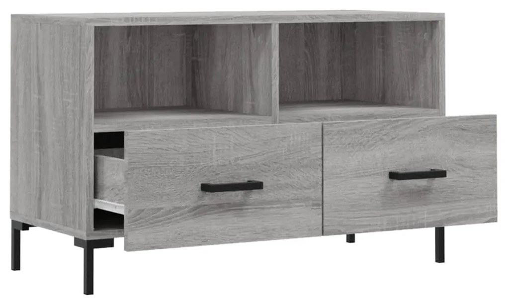 vidaXL Έπιπλο Τηλεόρασης Γκρι Sonoma 80x36x50 εκ. από Επεξεργ. Ξύλο