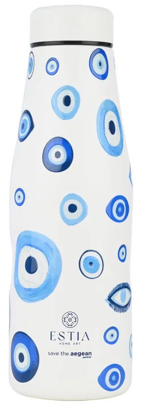 Θερμός-Μπουκάλι Ανοξείδωτο Flask Spirit Of Luck Save The Aegean Estia 500ml-7x7x22,3εκ. 01-31596