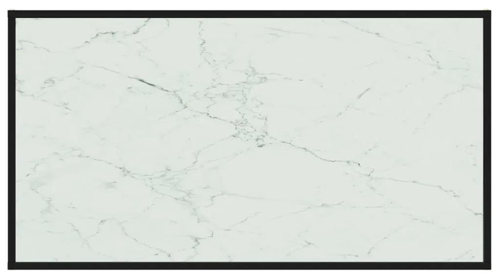 vidaXL Τραπεζάκι Σαλονιού Λευκό 120 x 60 x 35 εκ. από Ψημένο Γυαλί