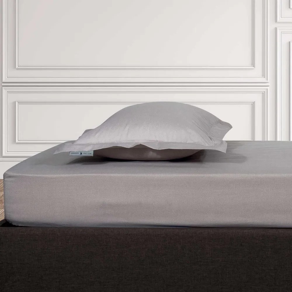 Σεντόνι 2508 Με Λάστιχο Beige Greenwich Polo Club Υπέρδιπλo 160x235cm Βαμβάκι-Πολυέστερ