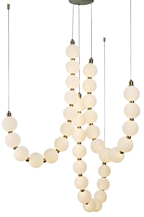Φωτιστικό Κρεμαστο Aca HM238LEDP36 Χρυσό Χρώμα (Gold Coloured) 4000K