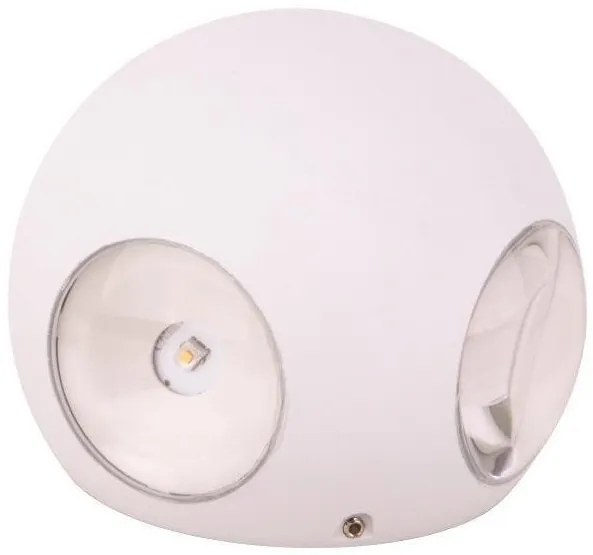 Φωτιστικό Τοίχου LED 8W Φ10 3000K IP65 Αλουμίνιο Λευκό 145-20226 Eurolamp-145-20226-Λευκό 145-20226
