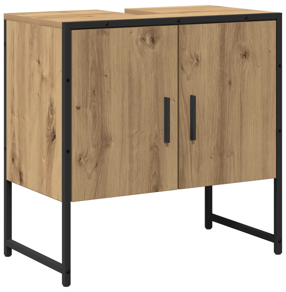 vidaXL Σετ Ντουλάπας Μπάνιου 2 Τεμαχίων Artisan Oak από Επεξεργασμένο Ξύλο