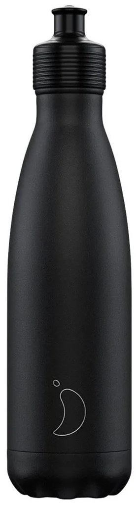 Μπουκάλι Θερμός 500ml Chilly's Με Sport Πώμα Black