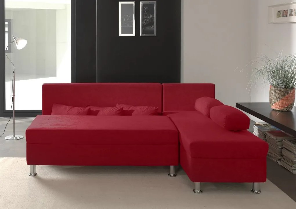 Γωνιακός καναπές Oasis-Κόκκινο