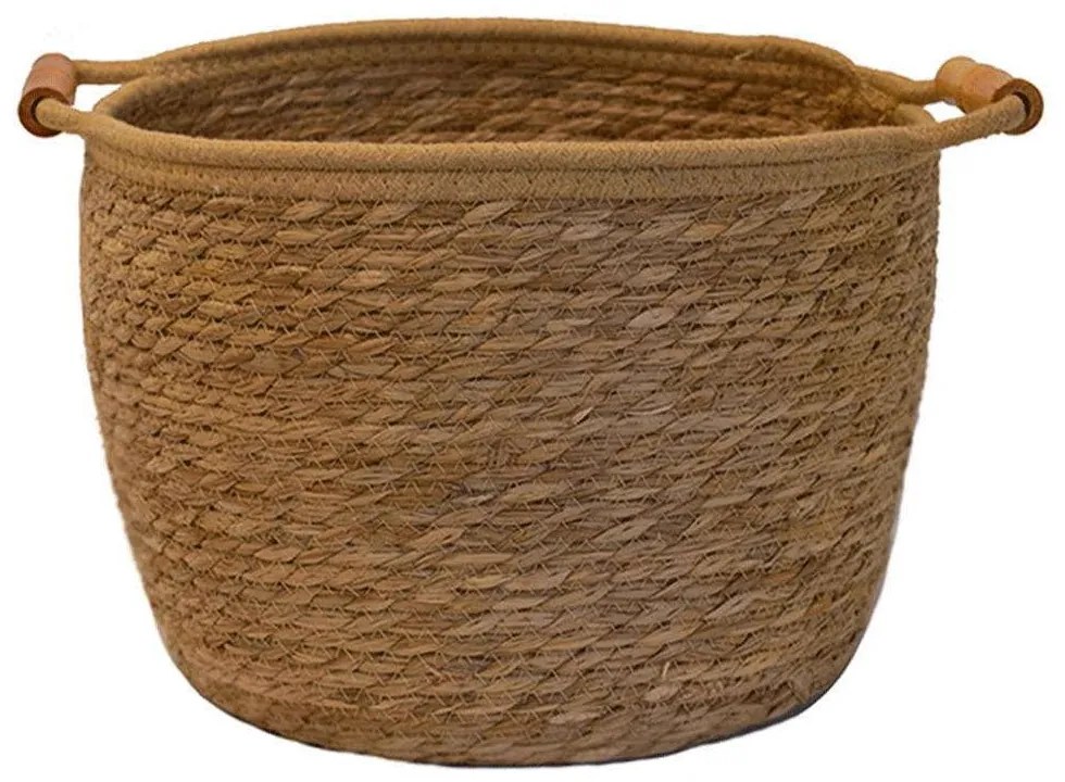 Καλάθι Ψάθινο 00.06.61140 Φ30x23cm Natural Mat