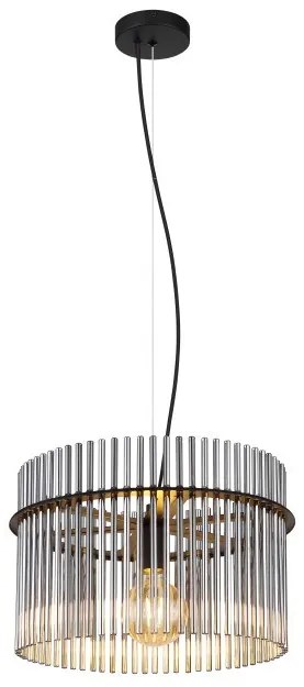 Κρεμαστό Φωτιστικό Οροφής 1xE27 Μαύρο Gorley 46-15698H Globo Lighting 46-15698H