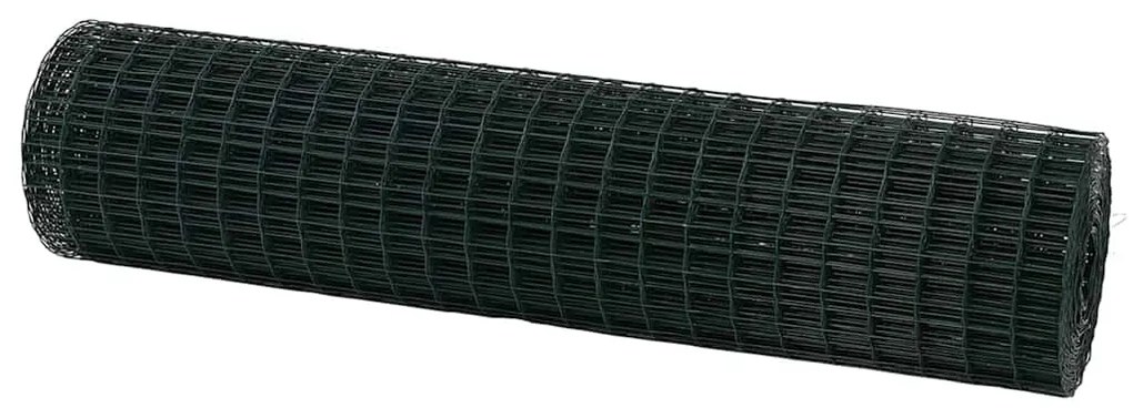 vidaXL Φράχτης Εuro Πράσινο 1.2 x 10 m Σίδηρος με επικάλυψη PVC