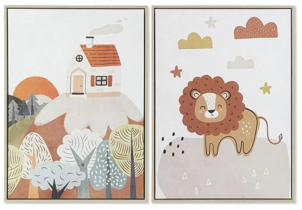 Καμβάς DKD Home Decor πολυστερίνη Καμβάς 53 x 4,5 x 73 cm