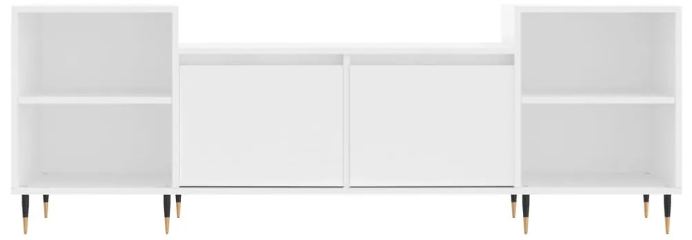 vidaXL Έπιπλο Τηλεόρασης Λευκό 160 x 35 x 55 εκ. Επεξεργασμένο Ξύλο