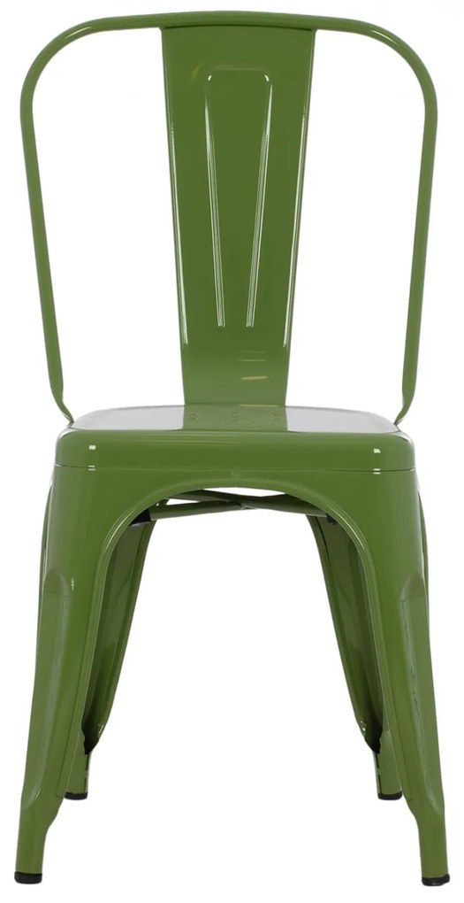 Καρέκλα MELITA C8641.13 Μεταλλική σε Light Olive Green 43x50x82Y εκ. 43x50x82 εκ.