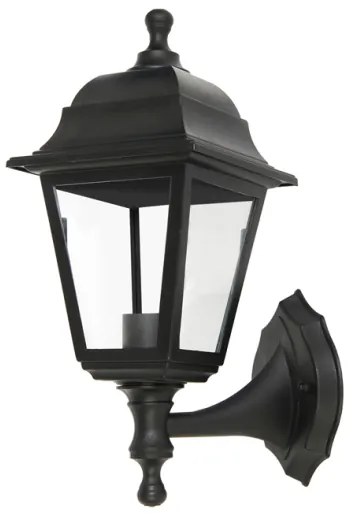 Απλίκα Φωτιστικό Τοίχου PLGP1 Πλαστικό IP44 E27 Aca-PLGP1B-Μαύρο PLGP1B