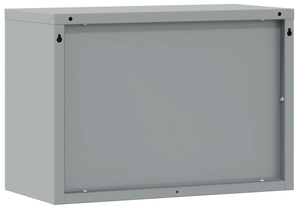 vidaXL Ντουλάπα Εργαλείων Μαύρο και γκρι 50 x 25 x 35 εκ.