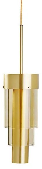 Κρεμαστό Φωτιστικό Οροφής LED 16W Dimmable Γυαλί Χρυσό Μέταλλο A-spire Ebb&amp;Flow-LA102005-Χρυσό LA102005