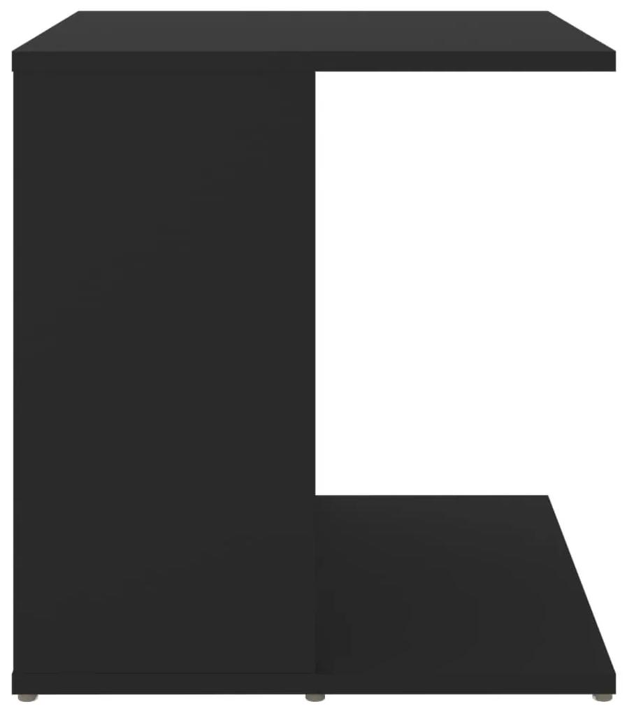 Τραπεζάκι Βοηθητικό Μαύρο 45 x 45 x 48 εκ. από Μοριοσανίδα - Μαύρο