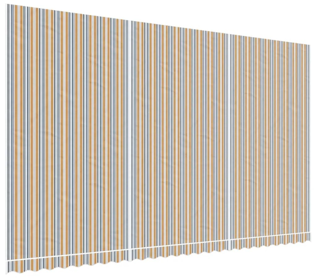 vidaXL Τεντόπανο Ανταλλακτικό Ριγέ Πολύχρωμο 6 x 3,5 μ.