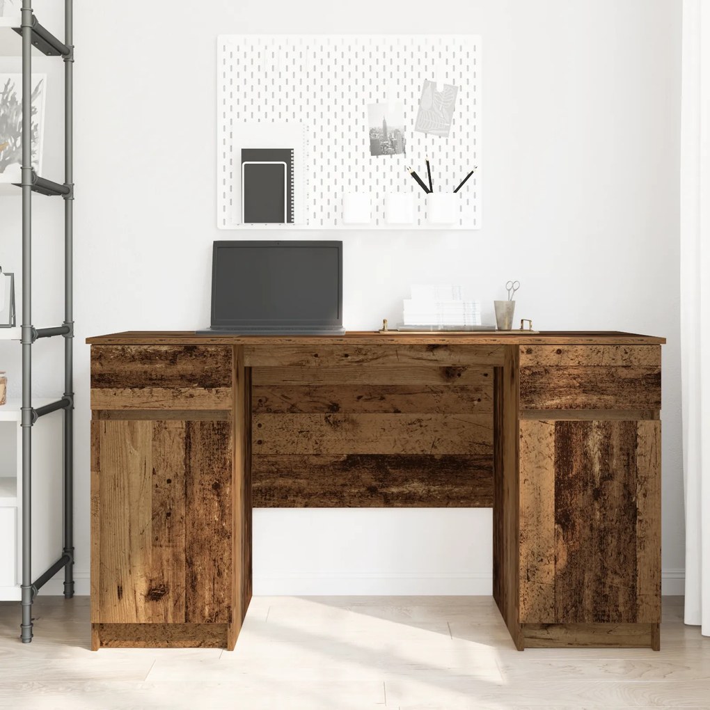 vidaXL Γραφείο Παλιού Ξύλου 140x49x76 εκ Επεξεργασμένο Ξύλο