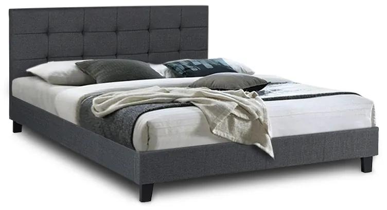 Κρεβάτι Sissy Megapap υφασμάτινο χρώμα ανθρακί 160x200εκ. - Ύφασμα - GP002-0003,3