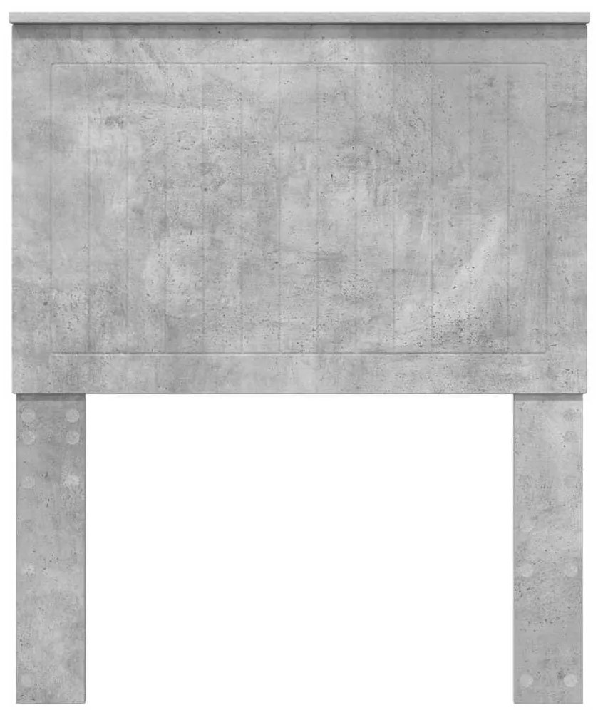 vidaXL Κεφαλάρι με κεφαλάρι Σκυρόδεμα Γκρι 80 cm Επεξεργασμένο ξύλο