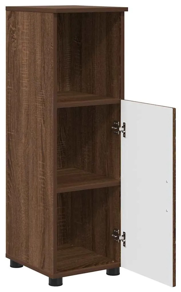 vidaXL Σετ Επίπλων Μπάνιου Επιτοίχιο 3 pcs Καφέ δρυς 61 x 35 x 64 εκ.