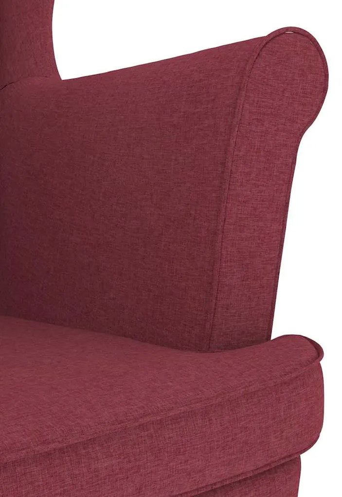vidaXL πολυθρόνα Wine Red 74x84x100 cm Ύφασμα