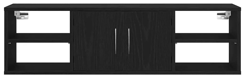 vidaXL Ράφι Τοίχου Μαύρη δρυς 140 x 41 x 75 εκ. Επεξεργασμένο ξύλο