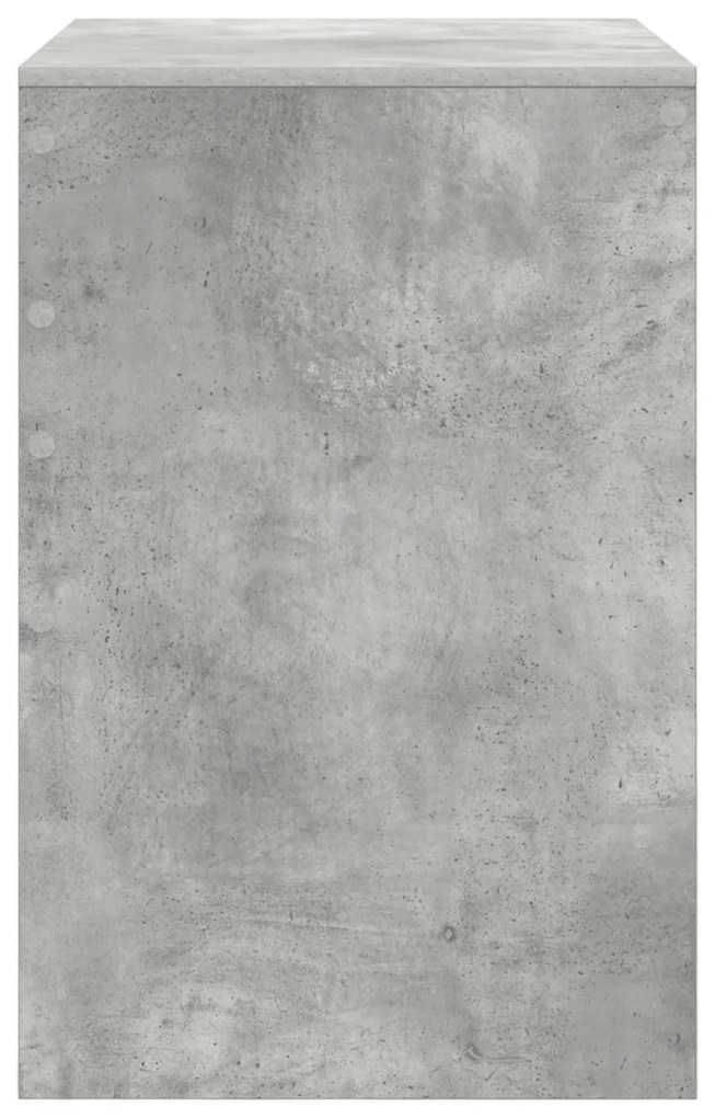 vidaXL Γραφείο Γραφής Γκρι τσιμέντου MDF 70 x 50 x 76 εκ. Απλό