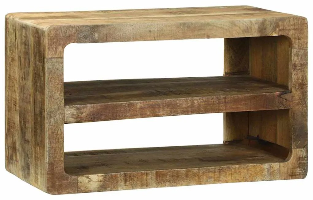 Ντουλάπι TV με ράφι Καφέ 60 x 32 x 36 εκ. Μασίφ ξύλο μάνγκο