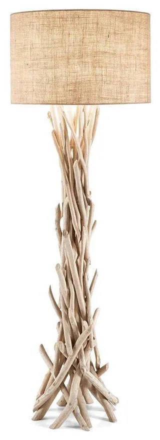 Φωτιστικό Δαπέδου Driftwood 148939 55x157,5cm 1xE27 60W Natural Ideal Lux