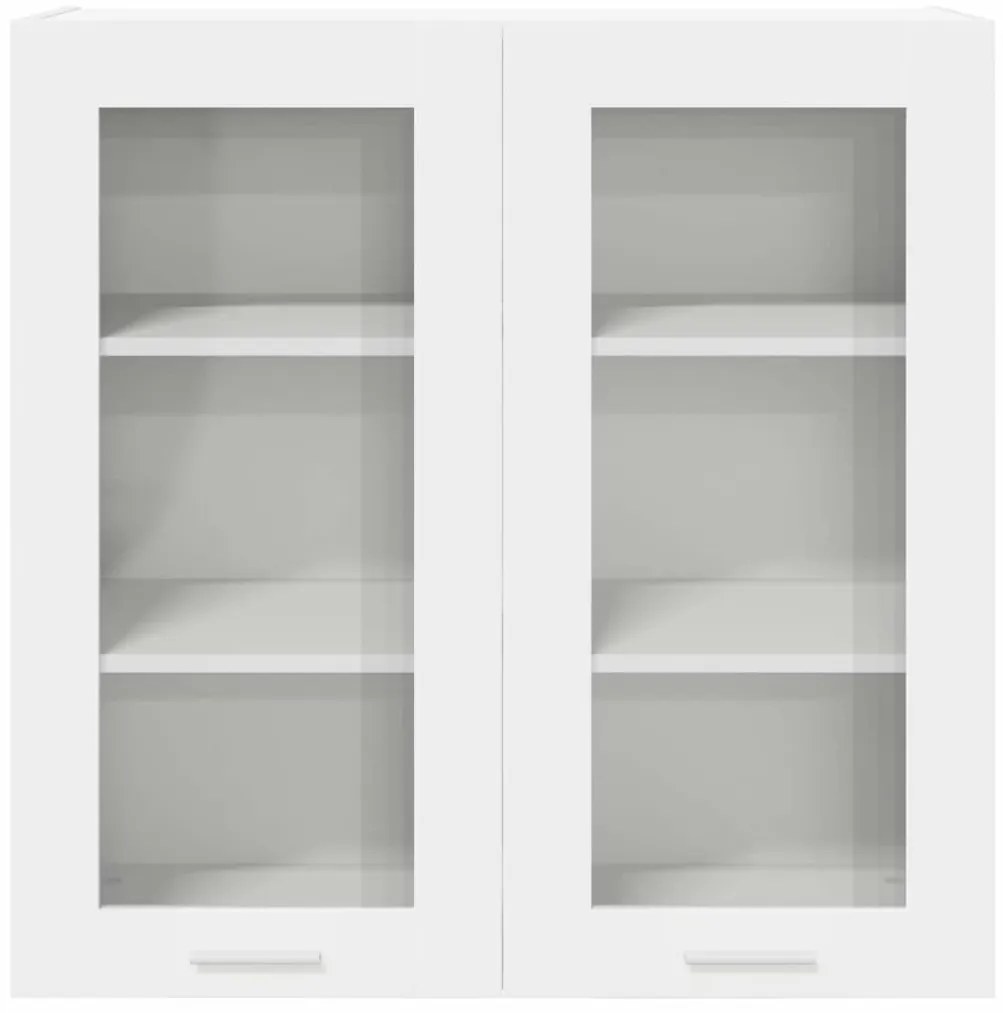 vidaXL Κρεμαστό ντουλάπι Λευκό 80 x 31 x 80 εκ. Επεξεργασμένο ξύλο