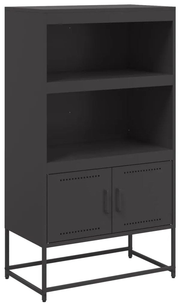 Ραφιέρα Μαύρη 68,5x38,5x123,5 εκ. από Ατσάλι - Μαύρο