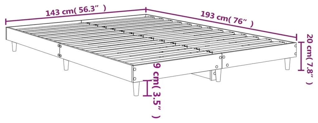 ΠΛΑΙΣΙΟ ΚΡΕΒΑΤΙΟΥ ΛΕΥΚΟ 140 X 190 ΕΚ. ΕΠΕΞΕΡΓΑΣΜΕΝΟ ΞΥΛΟ 832069