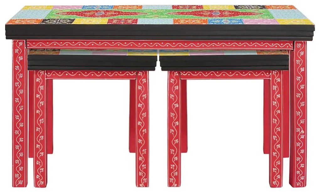 vidaXL Τραπέζι Σαλονιού με Στηρίγματα Καφέ 38 x 38 x 41.5 εκ