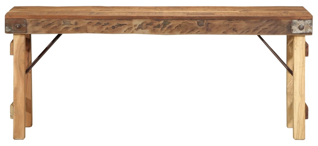 vidaXL Πάγκος  110x35x46 εκ. από μασίφ ανακυκλωμένο ξύλο