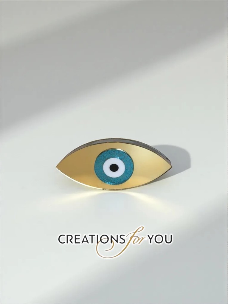 Οβάλ επιτραπέζιο μάτι χρυσό