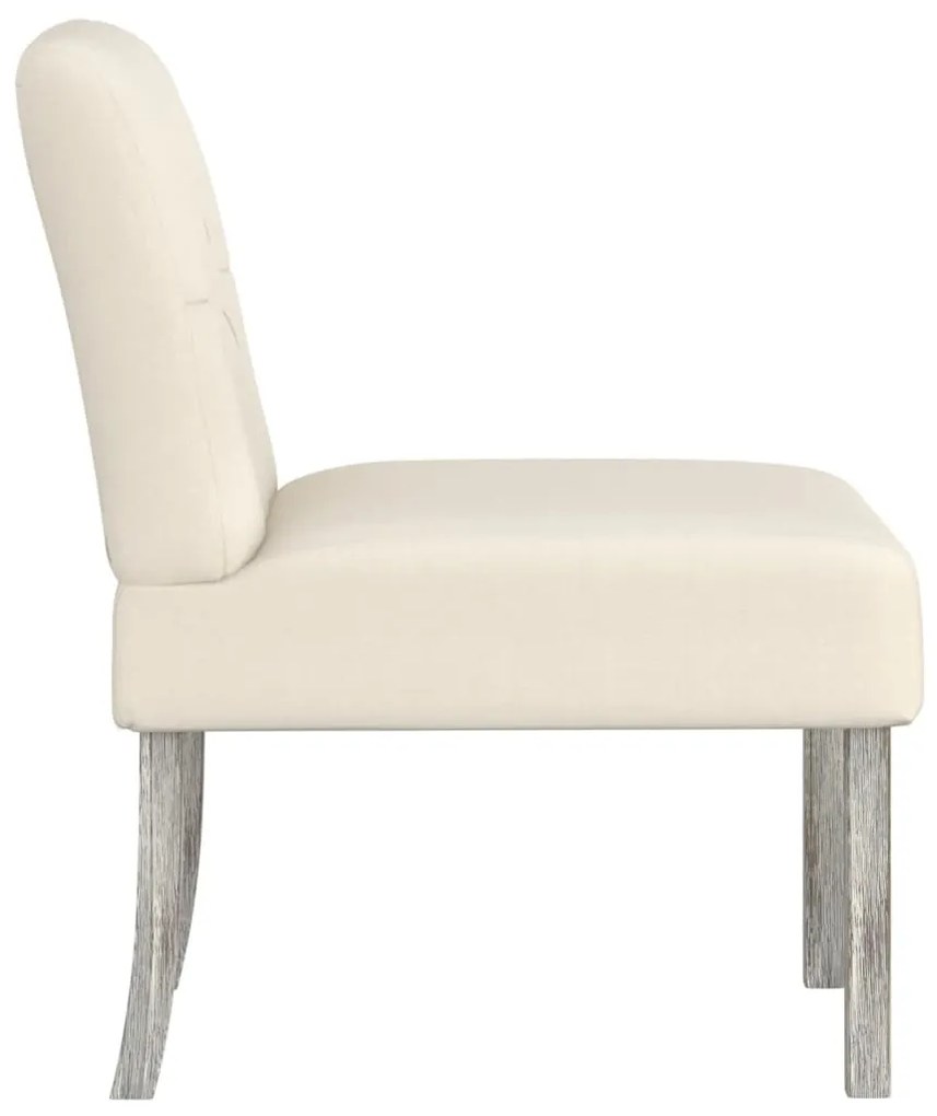 vidaXL Πολυθρόνα με Κουμπιά από Λινό