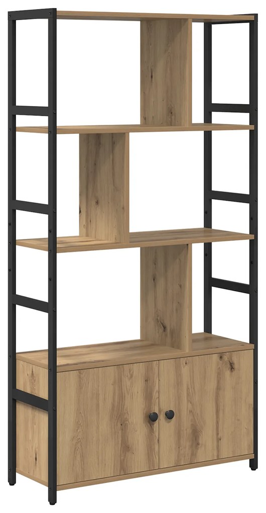 vidaXL Ράφι Βιβλίων artisan δρυς 80 x 30 x 155.5 εκ Επεξεργασμένο ξύλο