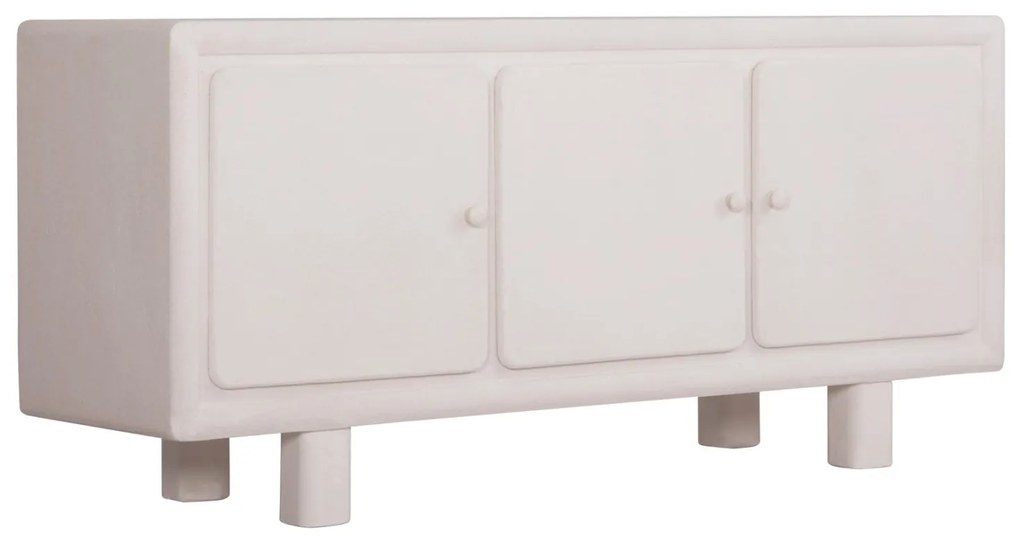 ΜΠΟΥΦΕΣ ΣΕΙΡΑ SANTORINI HM18068 MDF ΣΕ ΥΠΟΛΕΥΚΟ ΧΡΩΜΑ-3 ΠΟΡΤΕΣ 140x38x64Υεκ.