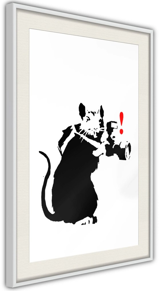 Αφίσα - Banksy: Rat Photographer - 20x30 - Χρυσό - Χωρίς πασπαρτού