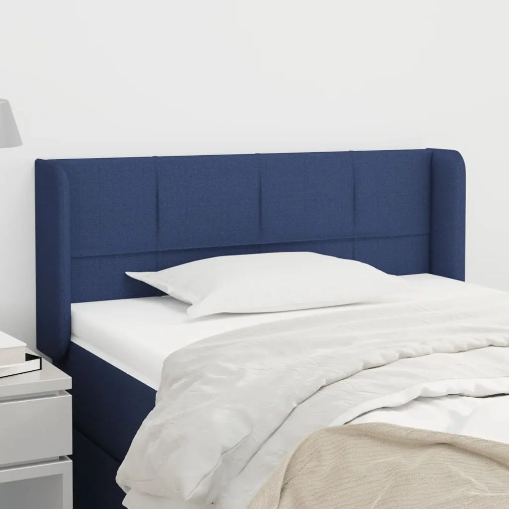 vidaXL Κεφαλάρι με Πτερύγια Μπλε 93x16x78/88 εκ. Υφασμάτινο