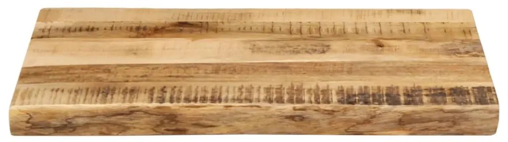 vidaXL Επιφάνεια Τραπεζιού 50x40x2,5 εκ. Live Edge Μασίφ Ξύλο Μάνγκο