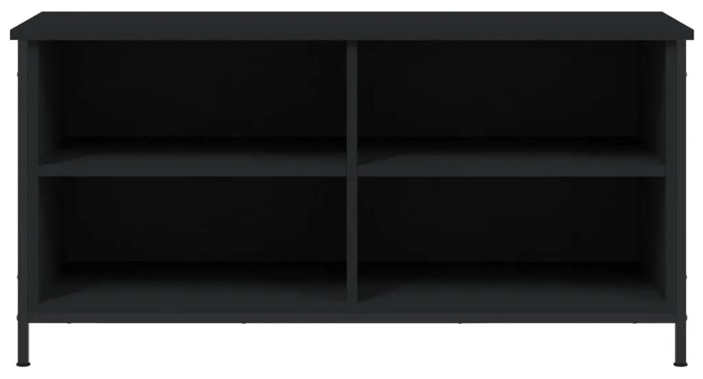 Έπιπλο Τηλεόρασης Μαύρο 100x40x50 εκ. Επεξεργασμένο Ξύλο - Μαύρο