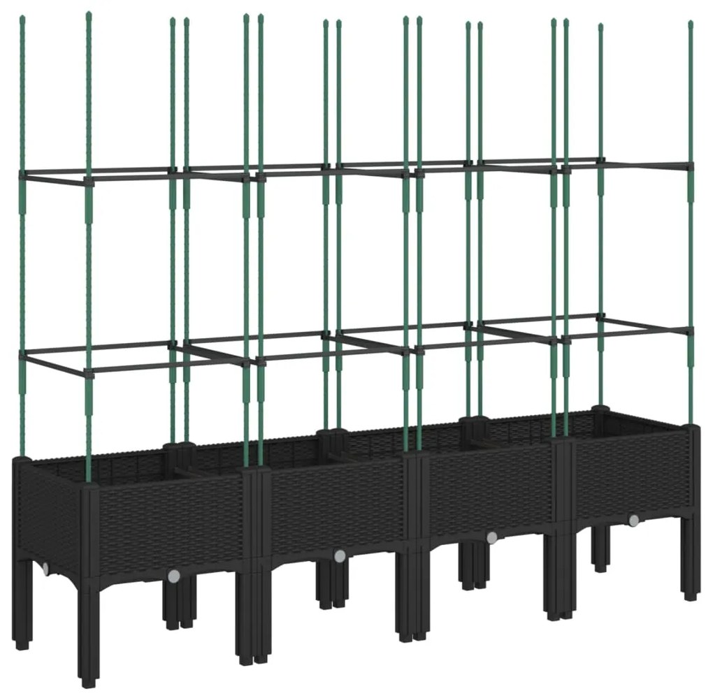 ΖΑΡΝΤΙΝΙΕΡΑ ΚΗΠΟΥ ΜΕ ΚΑΦΑΣΩΤΟ ΜΑΥΡΟ 160 X 40 X 142,5 ΕΚ. ΑΠΟ PP 367963